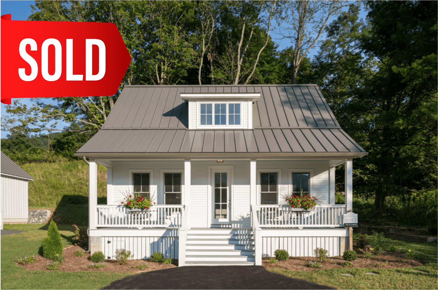 Adorable White House With Large Porch - SOLD